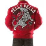 Red Pelle Pelle Tiger Wool Jacket