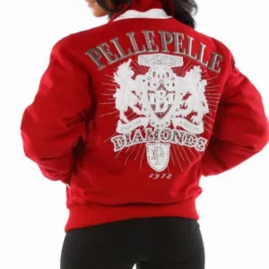 Pelle Pelle Red Diamonds Queen Jacket