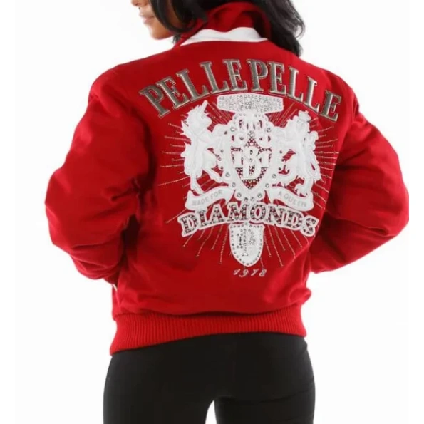 Pelle Pelle Red Diamonds Queen Jacket