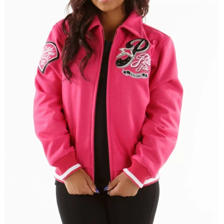 Pelle Pelle Pink Philly Tribute Wool Jacket