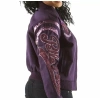 Pelle Pelle Purple P Crest Varsity Jacket