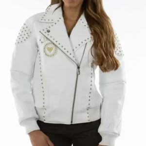 Pelle Pelle Rebel White Leather Jacket view 2