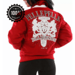 Pelle Pelle Red Diamonds Queen Jacket