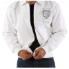 Pelle Pelle White Studded Jacket