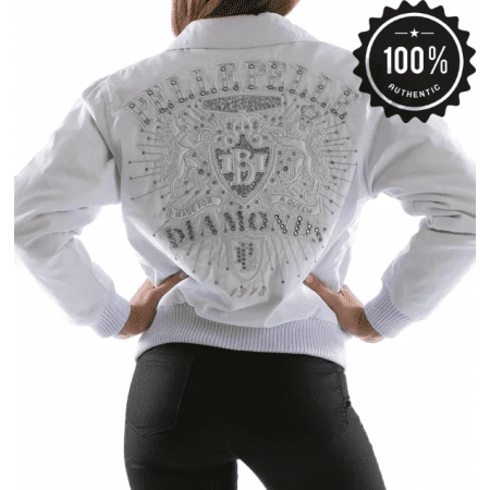 Pelle Pelle White Diamonds Queen Jacket