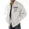 Pelle Pelle White Legendary Zipper Leather Jacket