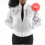 Pelle Pelle White Patches Varsity Jacket