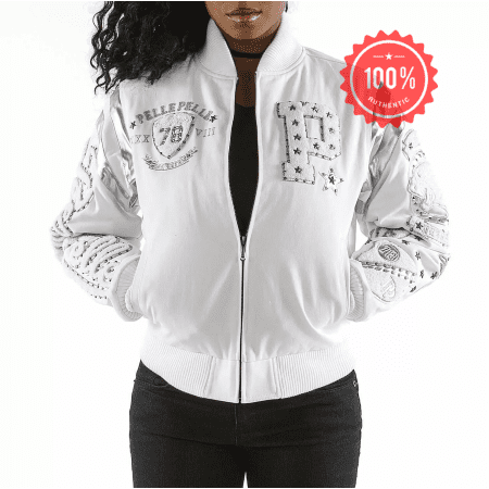 Pelle Pelle White Patches Varsity Jacket