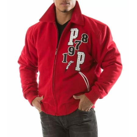 Red Pelle Pelle Tiger Wool Jacket