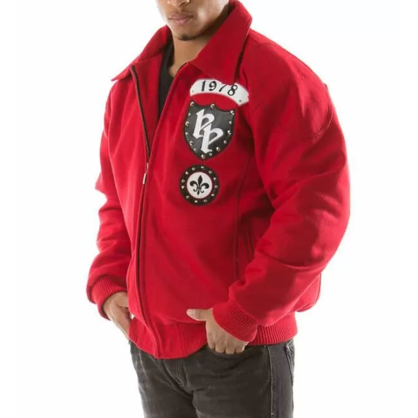 Red Pelle Pelle Rebel 1978 Wool Jacket