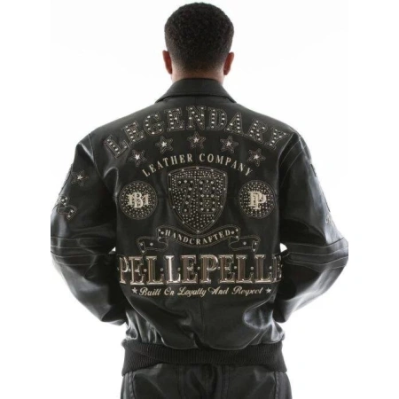 Pelle Pelle Encrusted Leather Jacket