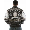 Pelle Pelle Black White Leather Jacket