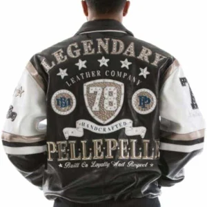 Pelle Pelle Black White Leather Jacket