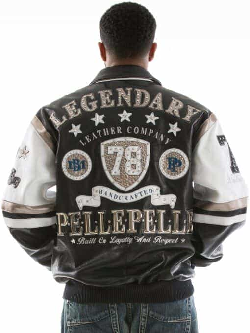 Pelle Pelle Black White Leather Jacket