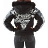 Pelle Pelle Black Exotic Fur Hood Jacket