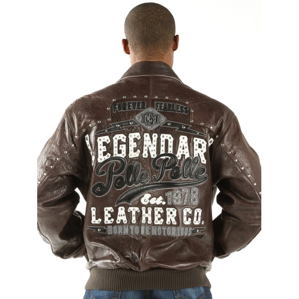 Pelle Pelle's Brown Studded Legend Jacket