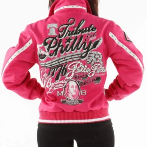 Pelle Pelle Pink Philly Tribute Wool Jacket