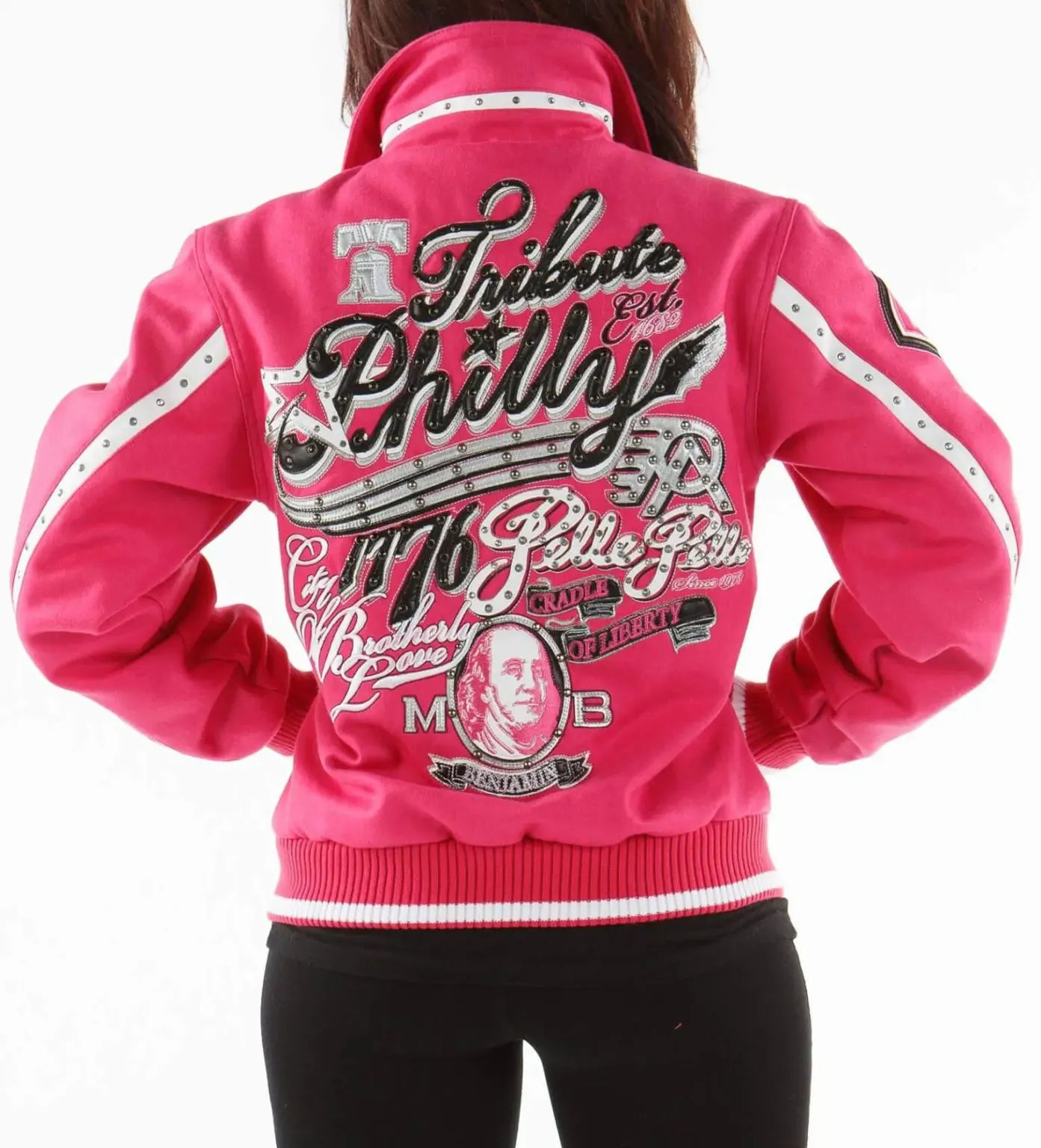 Pelle Pelle Pink Philly Tribute Wool Jacket