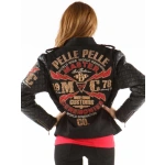 Pelle Pelle Black Hooded Leather Jacket