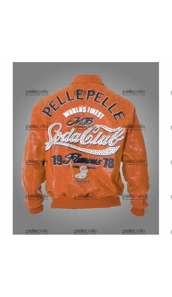 Pelle Pelle Orange Soda Club Leather Jacket