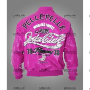 MB Pelle Pelle Pink Soda Club leather Jacket