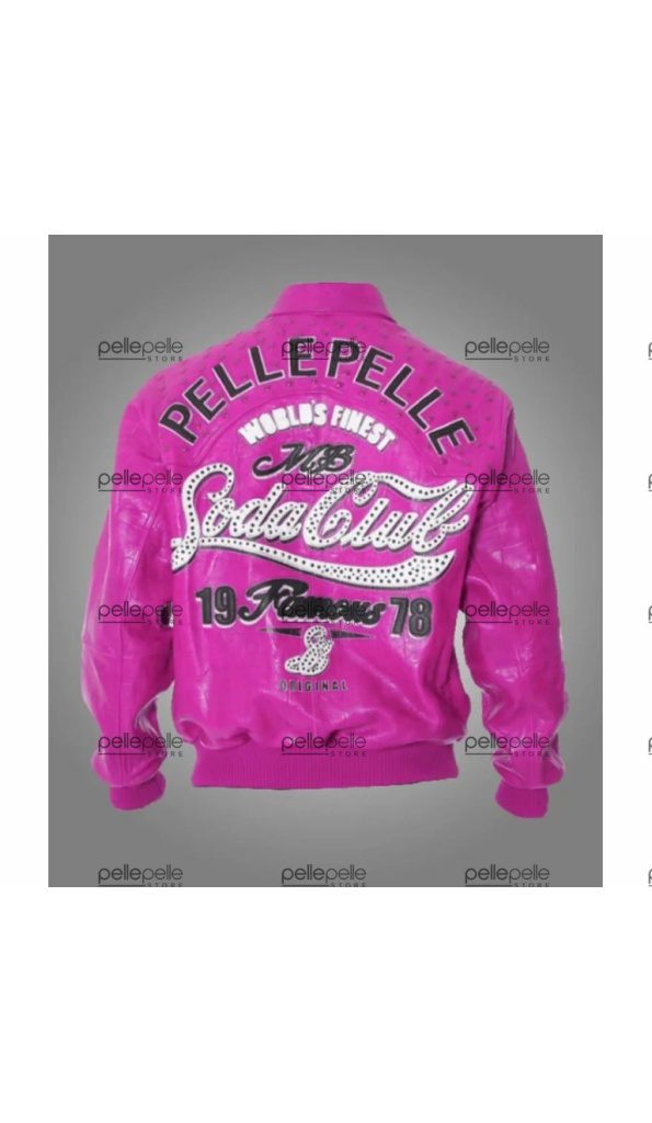 MB Pelle Pelle Pink Soda Club leather Jacket