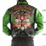 Pelle Pelle Dark Green Eagle Leather Jacket