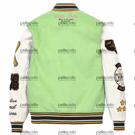 Pelle Pelle Light Green Varsity Jacket