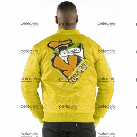 Yellow Pelle Pelle Cool Cat Flight Jacket