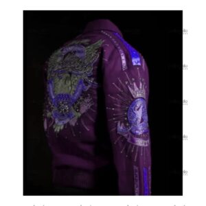 Pelle Pelle Anniversary Purple Studded Jacket view 2