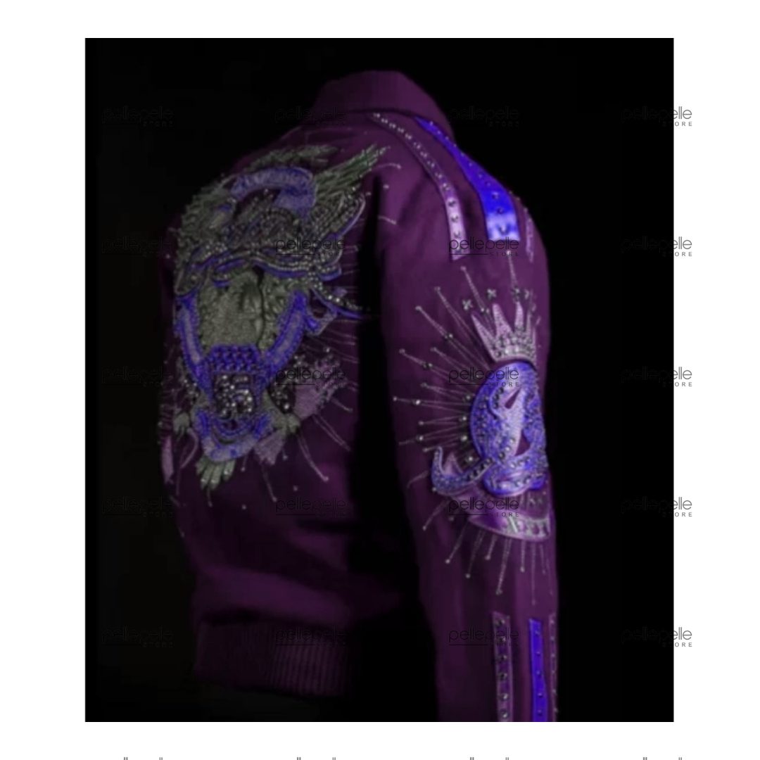 Pelle Pelle Anniversary Purple Studded Jacket view 2