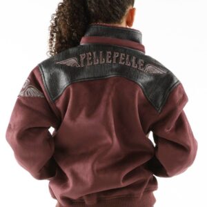 Exclusive Pelle Pelle Kids Maroon Wool Jacket