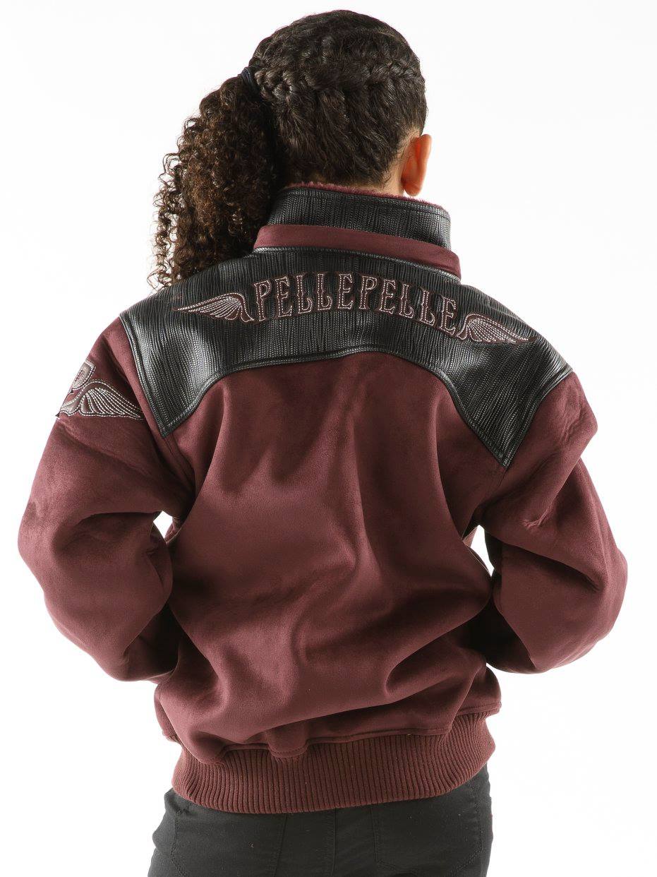 Pelle Pelle Kids Maroon Wool Jacket