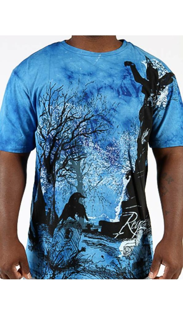 Exclusive Pelle Pelle Blue Spooky Halloween T Shirt