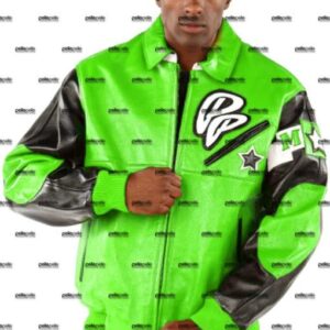 Green Pelle Pelle Soda  Club Leather Jacket view 2