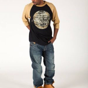 Bold Pelle Pelle Black T shirt with Muddy Sleeves view 2