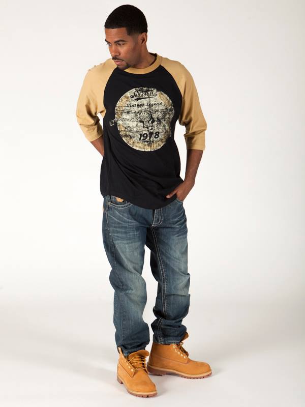 Bold Pelle Pelle Black T shirt with Muddy Sleeves view 2