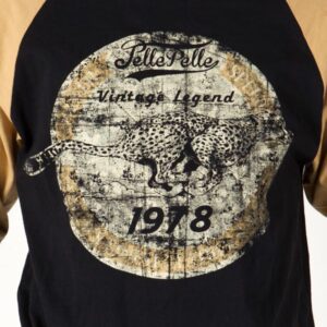 Bold Pelle Pelle Black T shirt with Muddy Sleeves