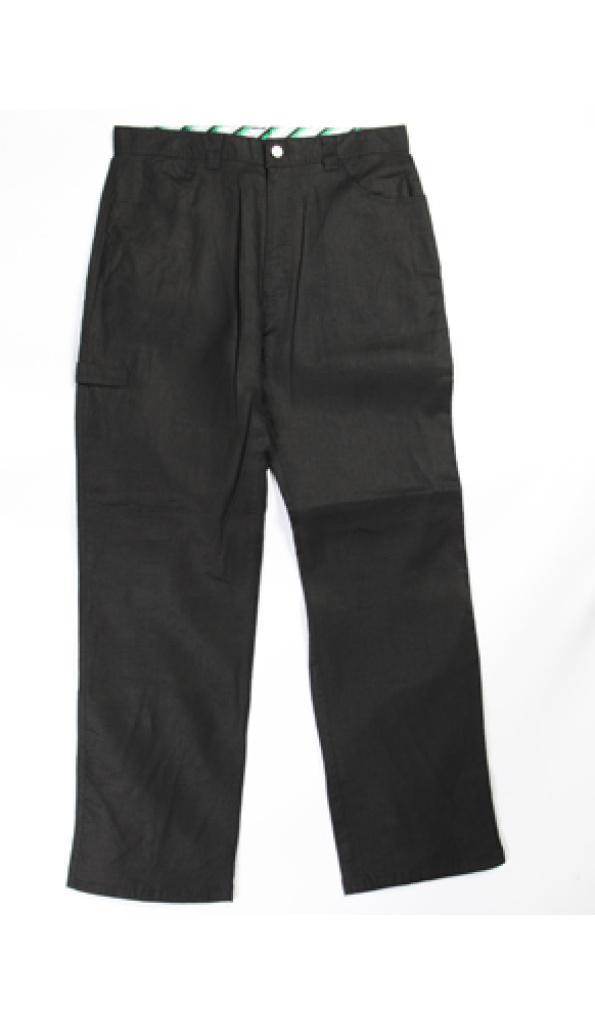 Exclusive Pelle Pelle Crest Linen Black Jeans Pent