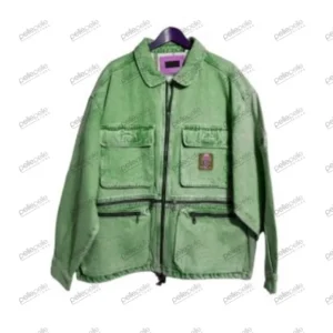 Bold Pelle Pelle Vintage Green Denim Jacket view 1