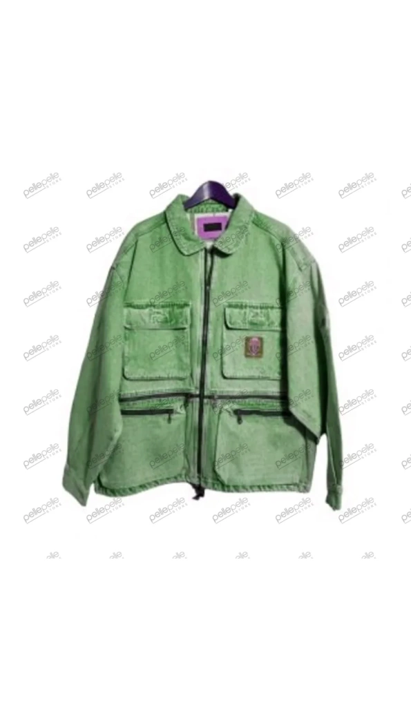 Bold Pelle Pelle Vintage Green Denim Jacket