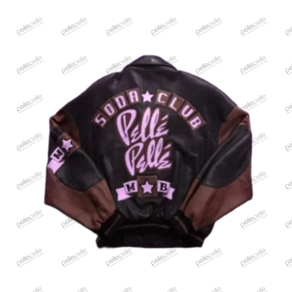 Brown Pelle Pelle Soda Club Leather Jacket