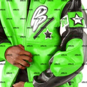 Green Pelle Pelle Soda  Club Leather Jacket view 3