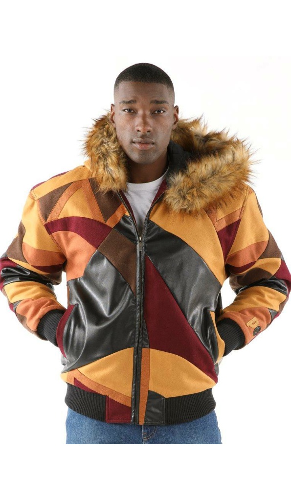 Pelle Pelle Yellow Abstract Woolen Jacket