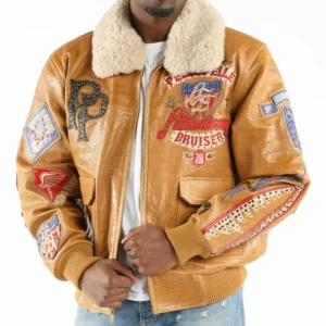 Pelle Pelle AB 1978 Brown Leather Jacket view 2