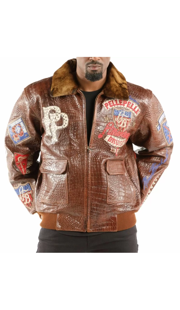 Pelle Pelle DarkBrown Bruiser Leather Jacket