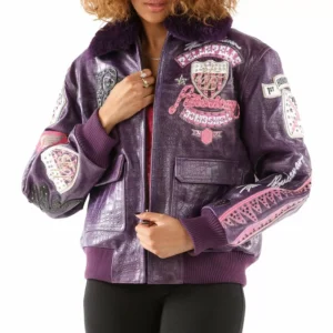 American Pelle Pelle Purple Bombshell Jacket view 2