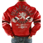 Pelle Pelle Rebel Red Studded Leather Jacket