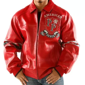 Pelle Pelle Rebel Red Studded Leather Jacket view 2