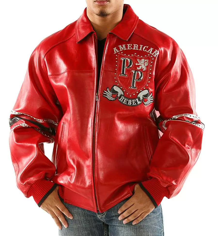 Pelle Pelle Rebel Red Studded Leather Jacket view 2